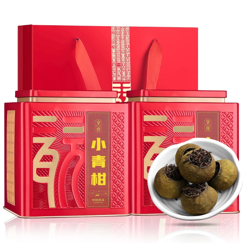 确享正宗新会小青柑新茶叶陈皮普洱茶云南熟普小青桔小柑橘罐装