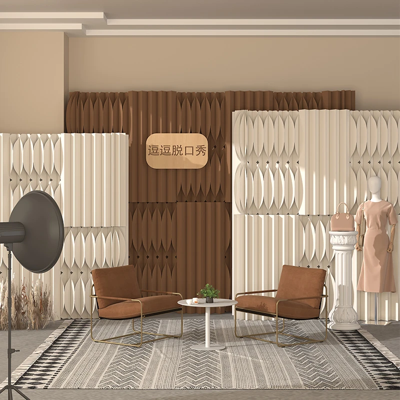 造型糖葫芦隔断墙展厅展台屏风隔断办公室可折叠可收纳隔断屏风