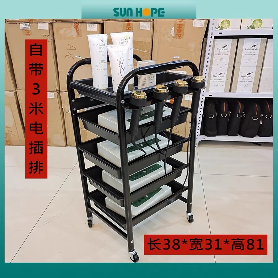尚赫美容仪机器移动推车铝支架夹子卡扣超音波仪器固定托置物架