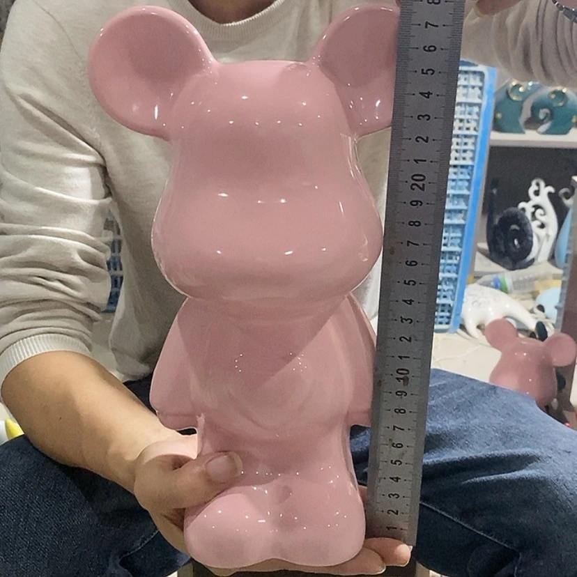 【闪购商品】陶瓷摆件粉色爱心熊