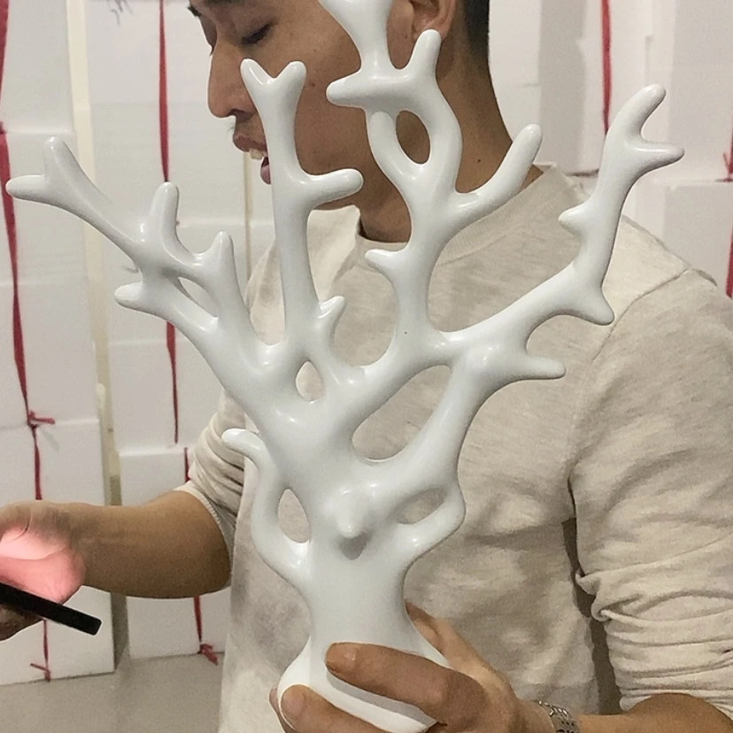 【闪购商品】陶瓷摆件白色发财树微瑕