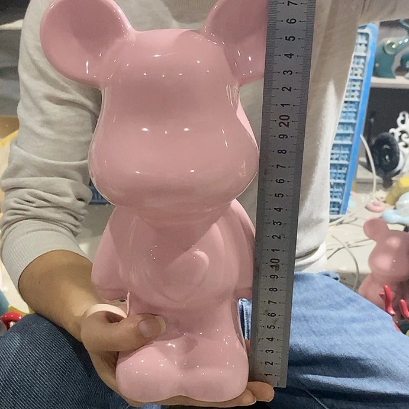 【闪购商品】陶瓷摆件粉色爱心熊