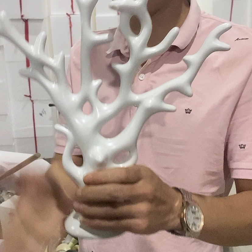 【闪购商品】陶瓷摆件白色发财树微瑕
