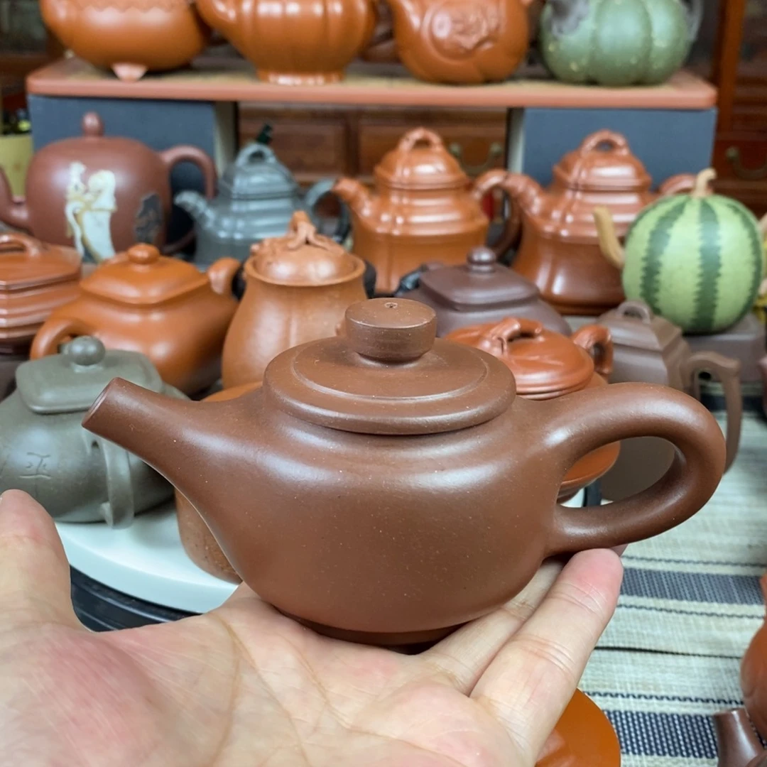 紫砂茶壶道洪壶150cc原矿老紫泥