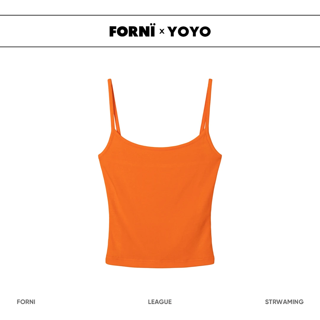 FORNI × YOYO 舒适春天 彩色吊带背心夏季无袖休闲外穿时尚内搭款