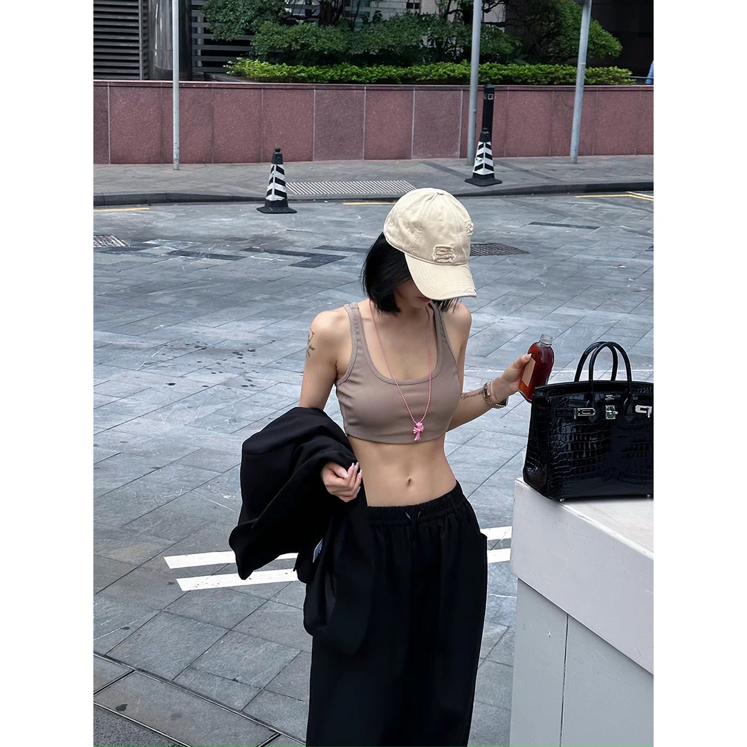 FORNI x YOYO c*k 瑜伽健身普拉提 运动背心弹力工字背心时尚短款