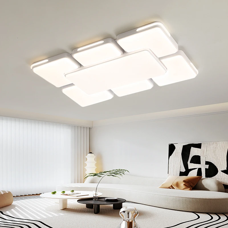 【顾家】广东中山2025流行奶油长方形客厅灯极简大厅吸顶灯现代简约