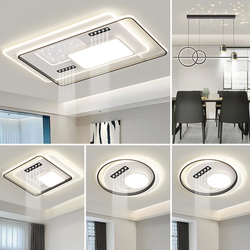 【顾家照明】现代简约大气家用客厅灯吸顶灯客厅主灯广东中山灯具组