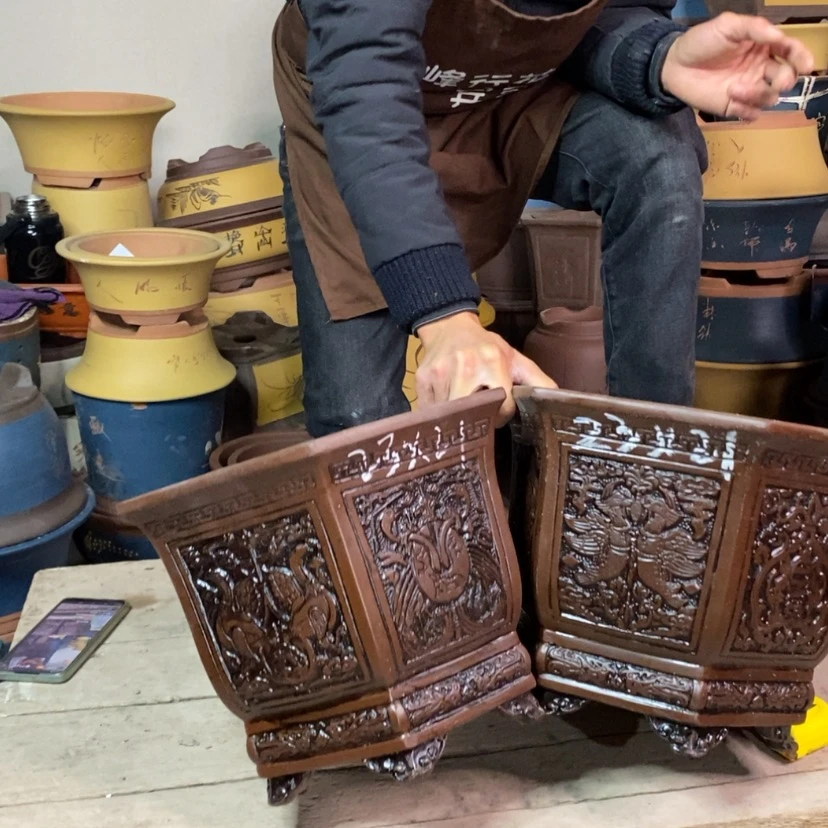 【闪购商品】紫砂花盆