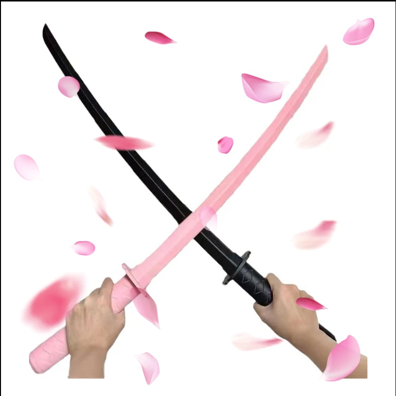 伸缩武士刀可伸缩刀塑料仿真玩具网红甩刀解压潮流玩具萝卜