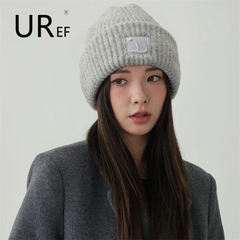 帽子女秋冬毛茸茸冬天新款冬季月子帽针织帽冬毛线帽