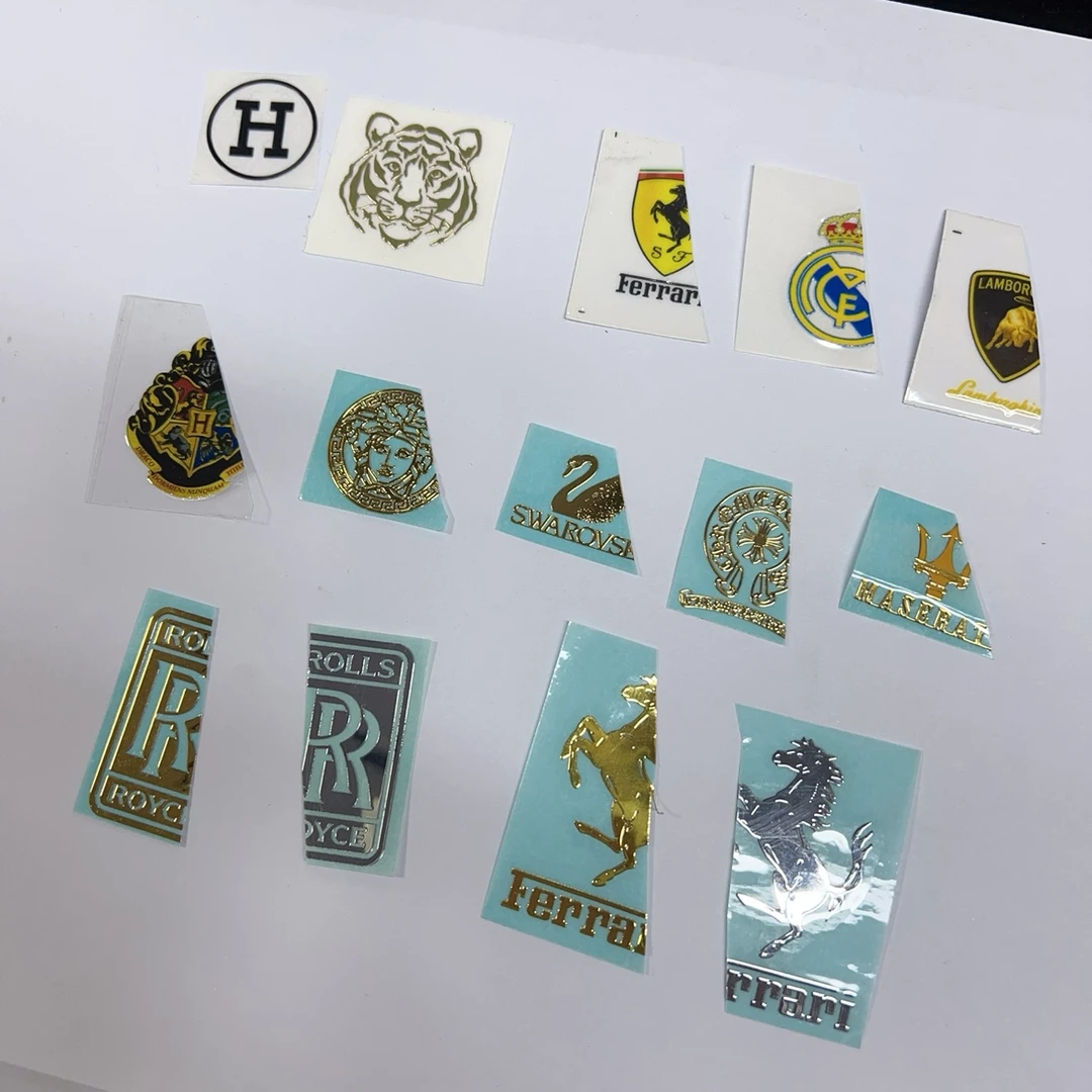 CC爱捣腾 滴胶麻将贴纸车标中性款转印贴10个