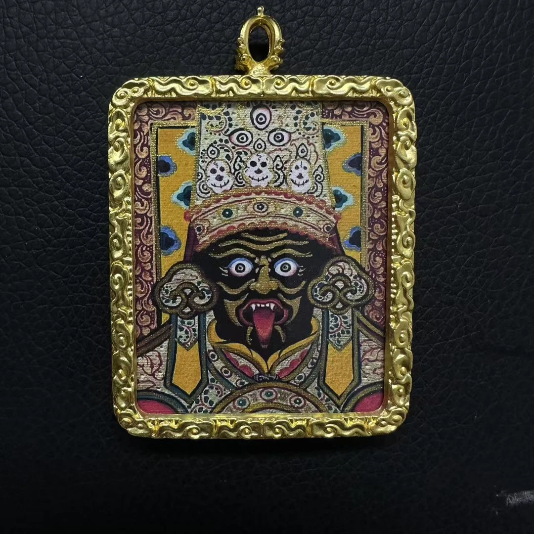 高品质扎基老师唐卡 热供 画风 藏式 风格 随身携带 唐卡吊坠