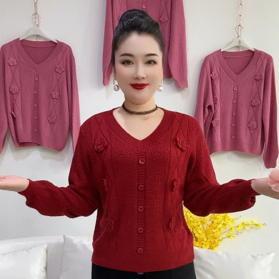 时髦时尚潮流气质针织秋季新款宽松遮肉洋气套头衫