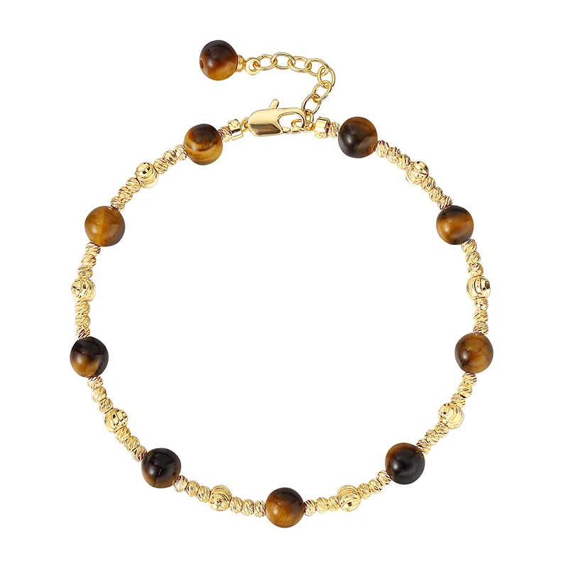 fettero 铜合金手链 【金色3比1批花球双石手链】小众轻奢设计师