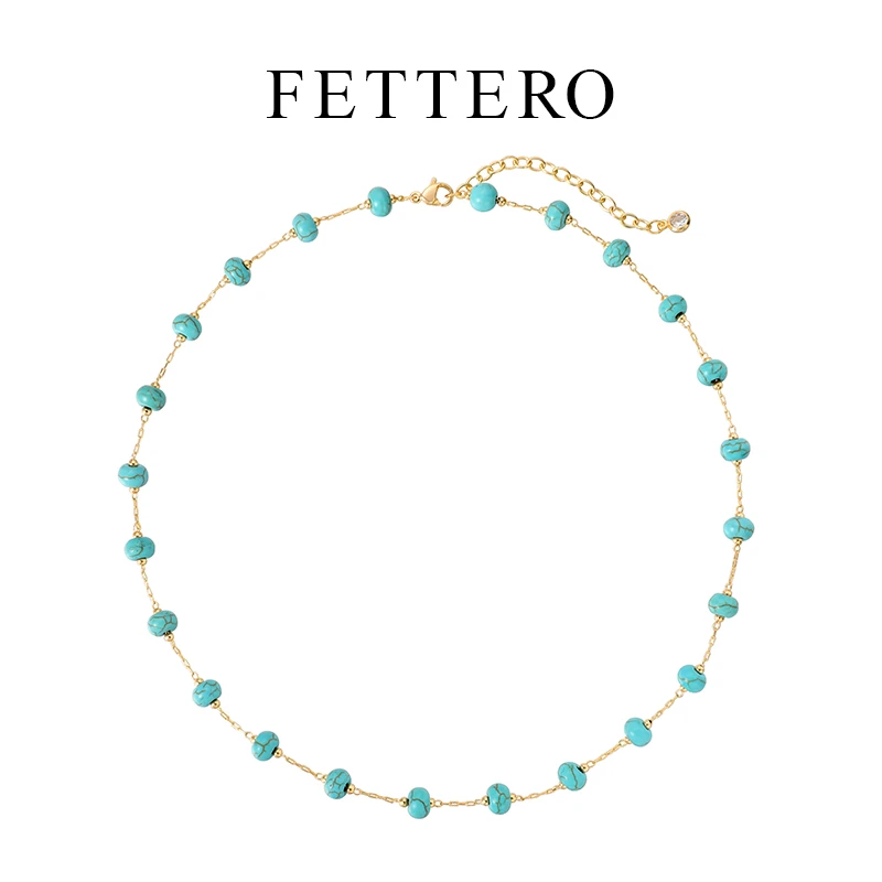 fettero 铜合金项链 【金色0.6圆松项链】气质时尚百搭