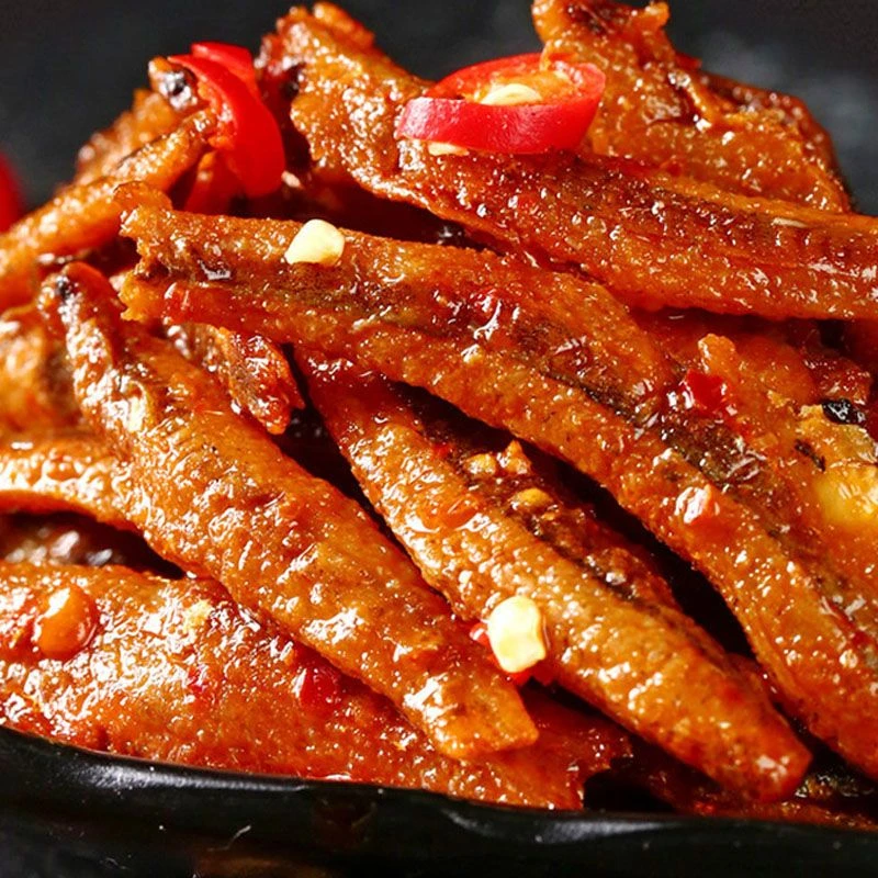 香辣小鱼仔下饭菜宿舍办公室休闲解馋小零食小吃毛毛鱼干好吃美味