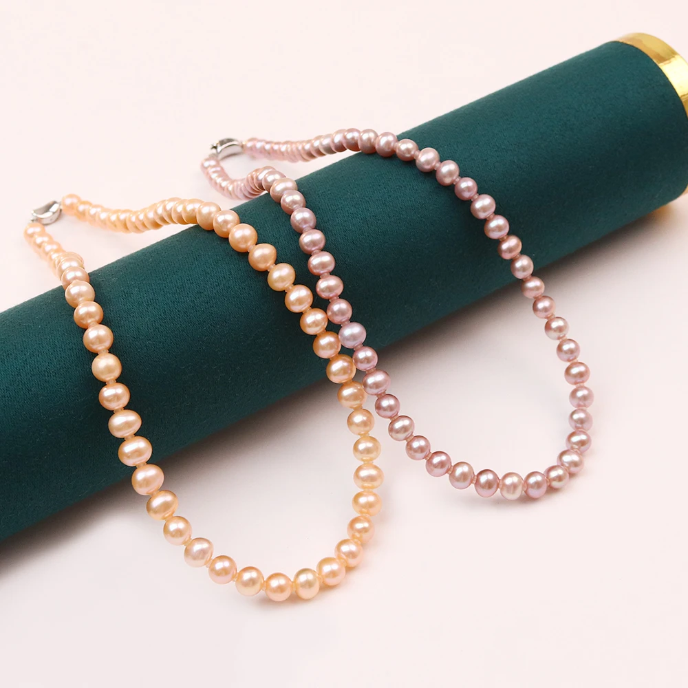 天然淡水珍珠项链多色可选时尚优雅气质 多样性发一