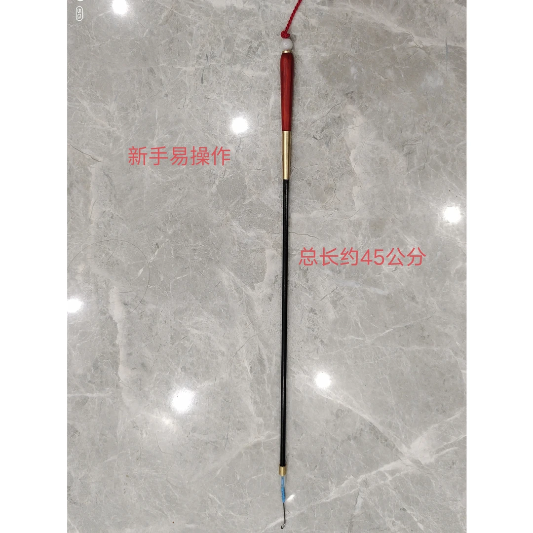 半软式檀木手柄带倒刺黄鳝钩