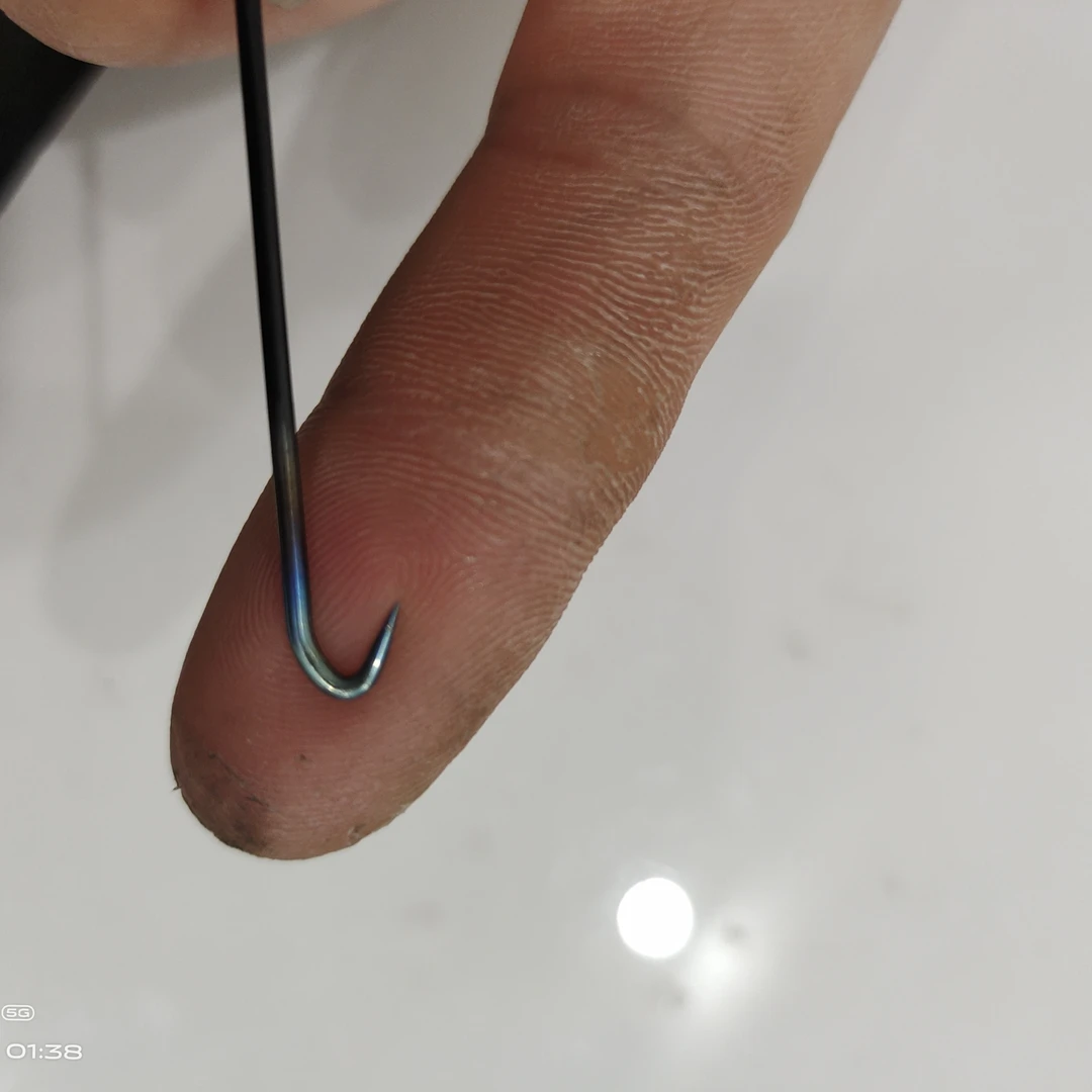 钛合金无手柄光丝钩钩针无手柄裸丝钩