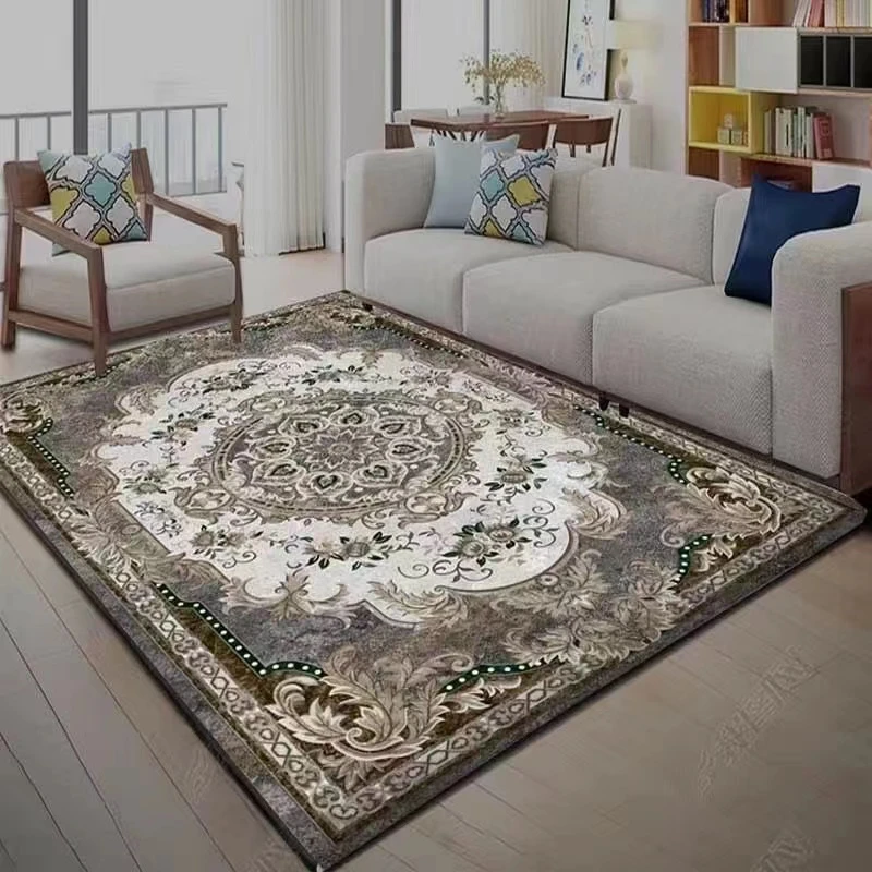 北欧复古欧式客厅地毯大面积波斯地毯沙发茶几垫民族风伊朗土耳其