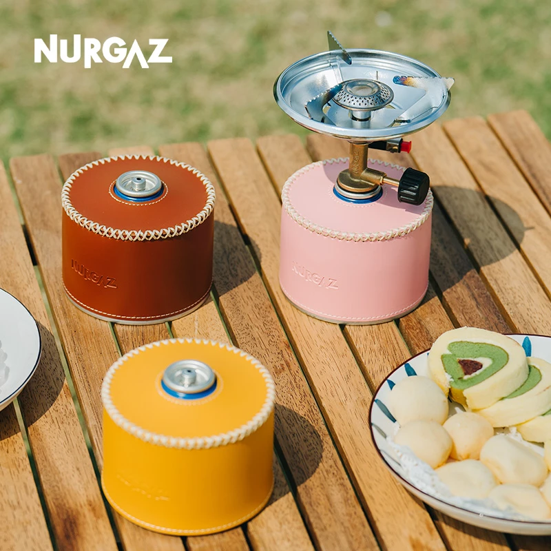 炉客NURGAZ户外气罐皮套保护套扁气罐液化气罐复古氛围气罐罩子