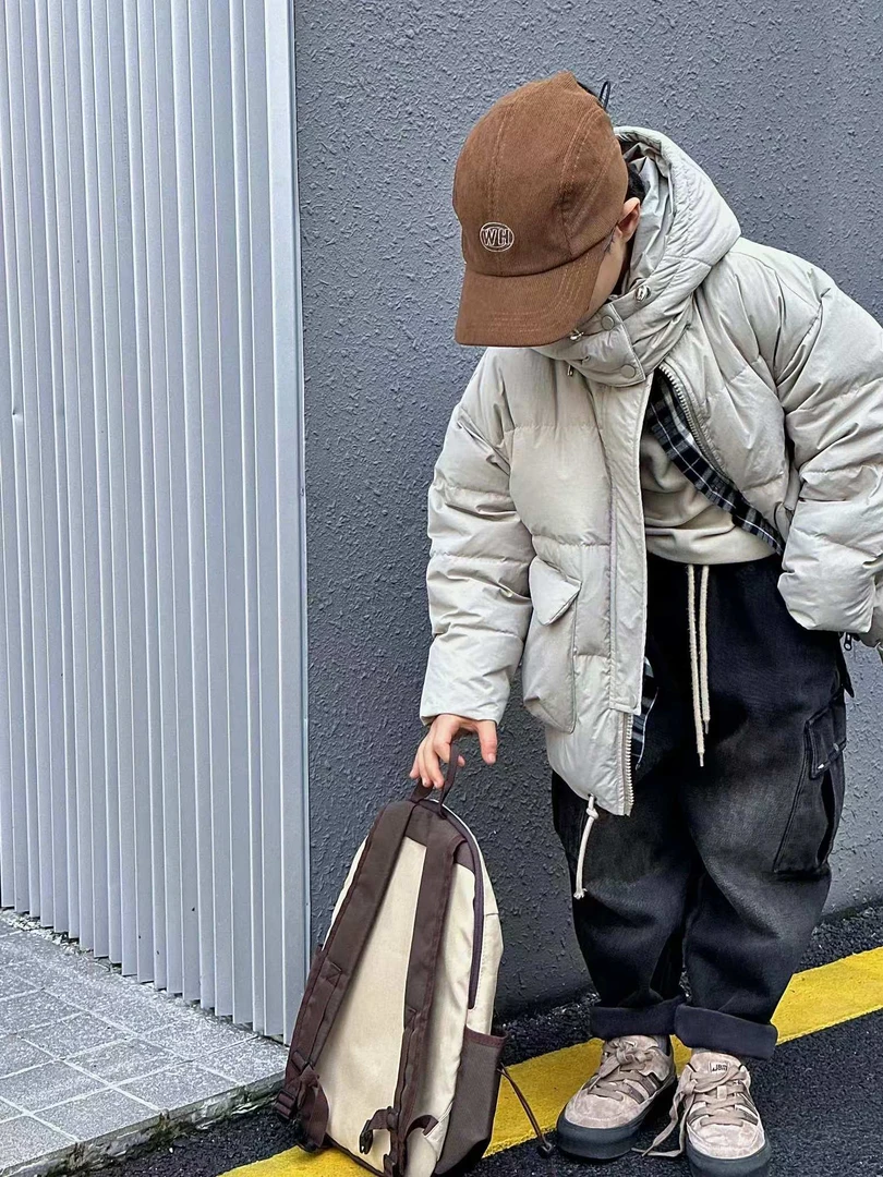 大麦品质童装 中大童 羽绒服  保暖抗风 秋冬 休闲运动纯色高品质