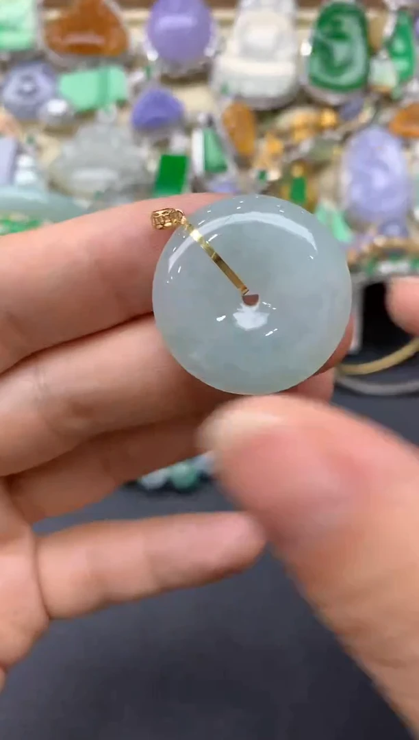 【闪购商品】翡翠颈饰18K金镶嵌86-中国好珍宝