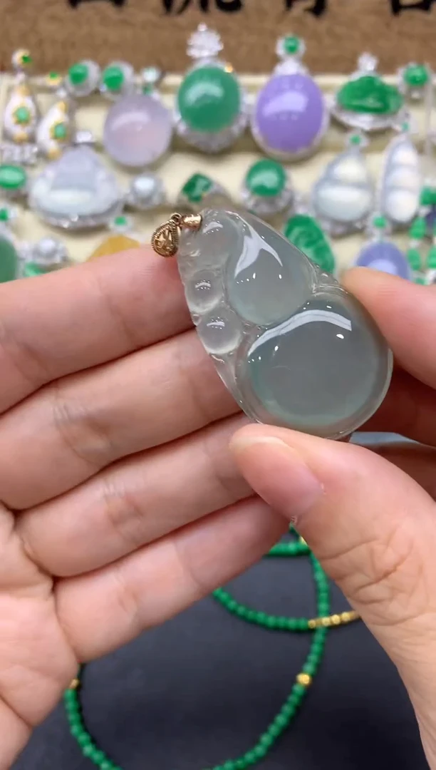 【闪购商品】翡翠颈饰18K金镶嵌299-中国好珍宝