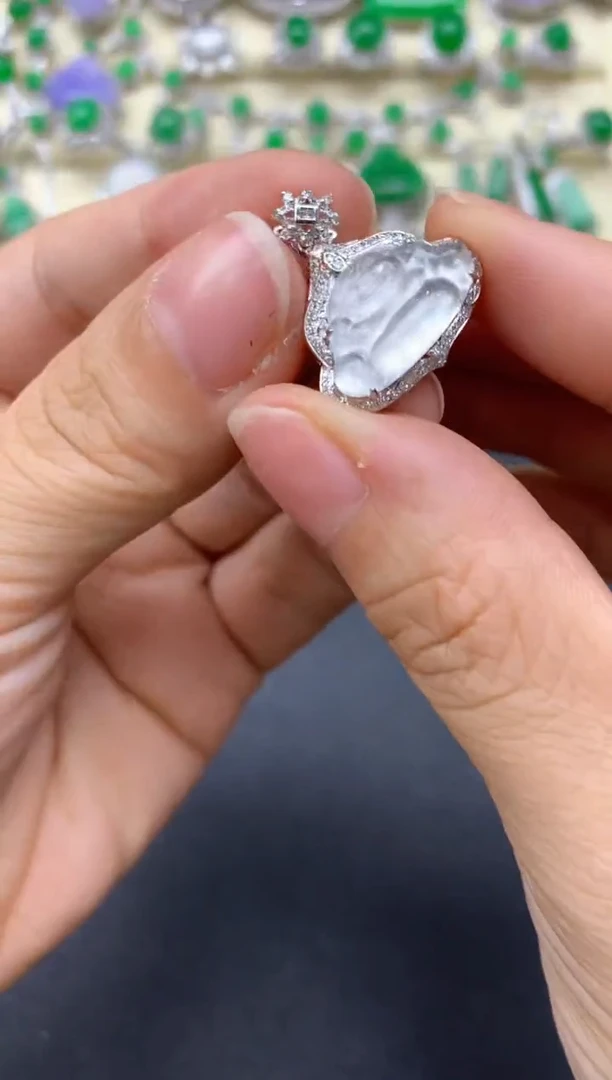 【闪购商品】翡翠颈饰18K金镶嵌551-中国好珍宝