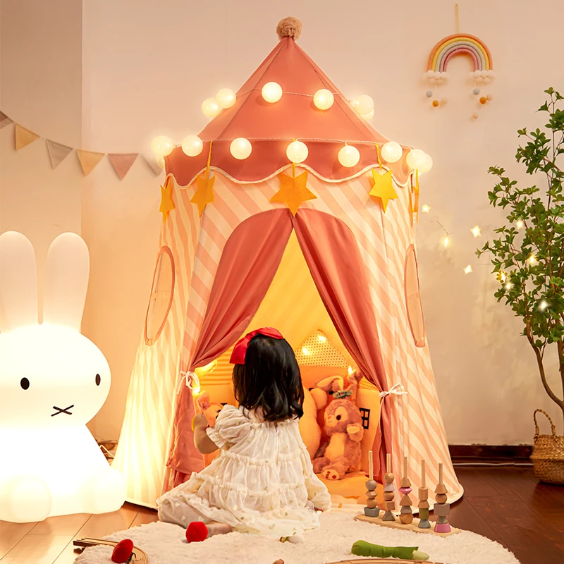 儿童小帐篷室内家用轻便宝宝游戏屋女孩公主城堡男孩玩具屋房子