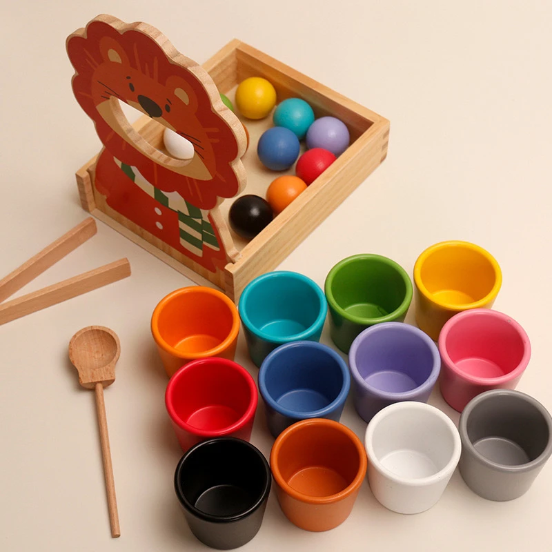 蒙氏萌娃系列0～3岁儿童早教智力启蒙益智木质玩具