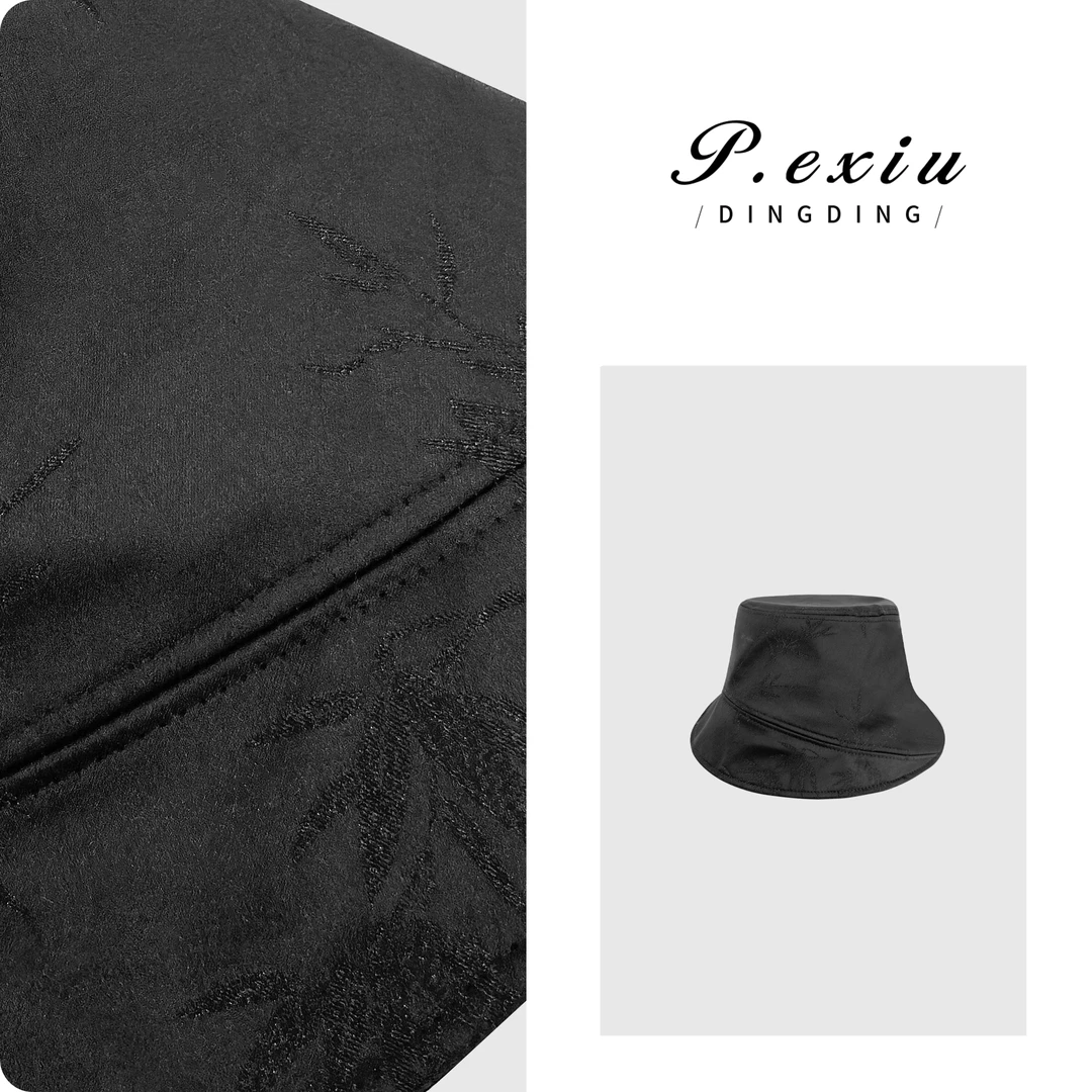 PanYiXiu/潘依绣花朵刺绣时尚休闲百搭高阶渔夫帽 CF1737