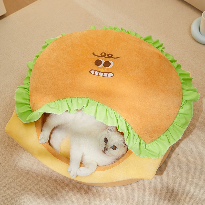 猫窝舒适可爱封闭式狗窝猫屋四季通用全可拆洗猫别墅猫房子宠物窝