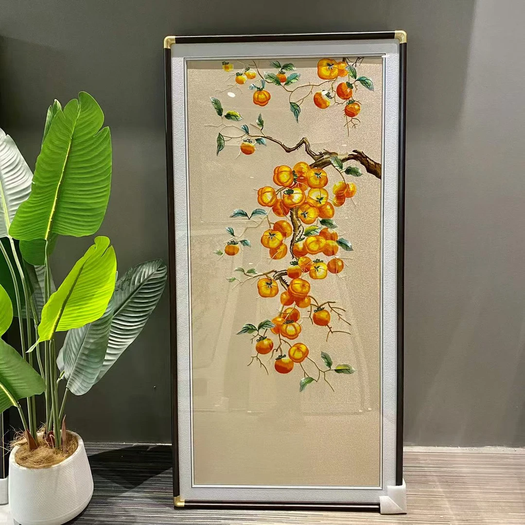 【事事如意】织锦绣成品挂画现代新中式玄关高端刺绣装饰画