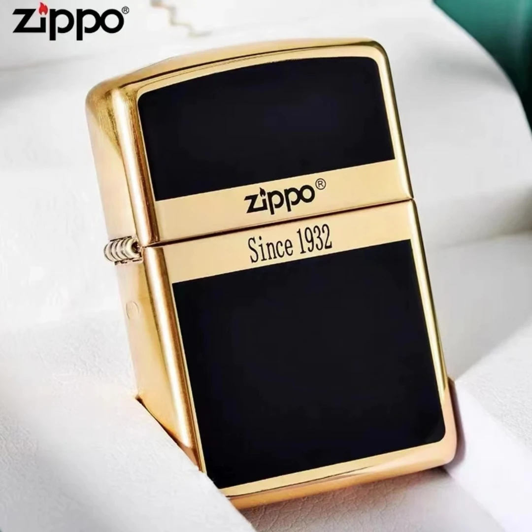 ZIPPO【商务起源标】珐琅商务款 黑色大气礼盒款经典送礼防风打火机