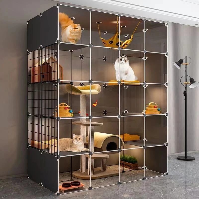猫笼子超大自由空间混色双搭家用室内猫咪猫窝猫屋猫别墅
