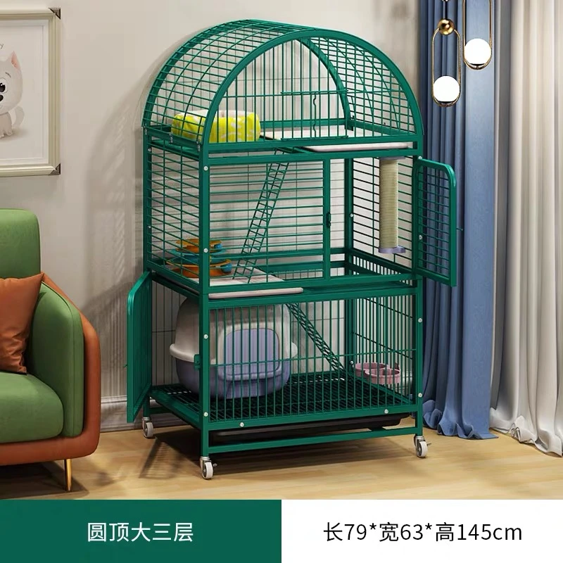 猫笼子超大空间多层室内家用猫咪别墅两层猫窝带厕所厂家直销猫笼