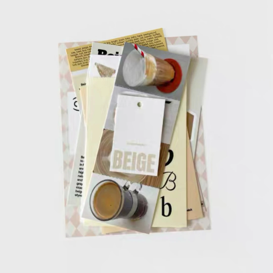 韩国daindemoon同款奶茶贴纸包夏日主题手帐拼贴素材包拍照道具贴