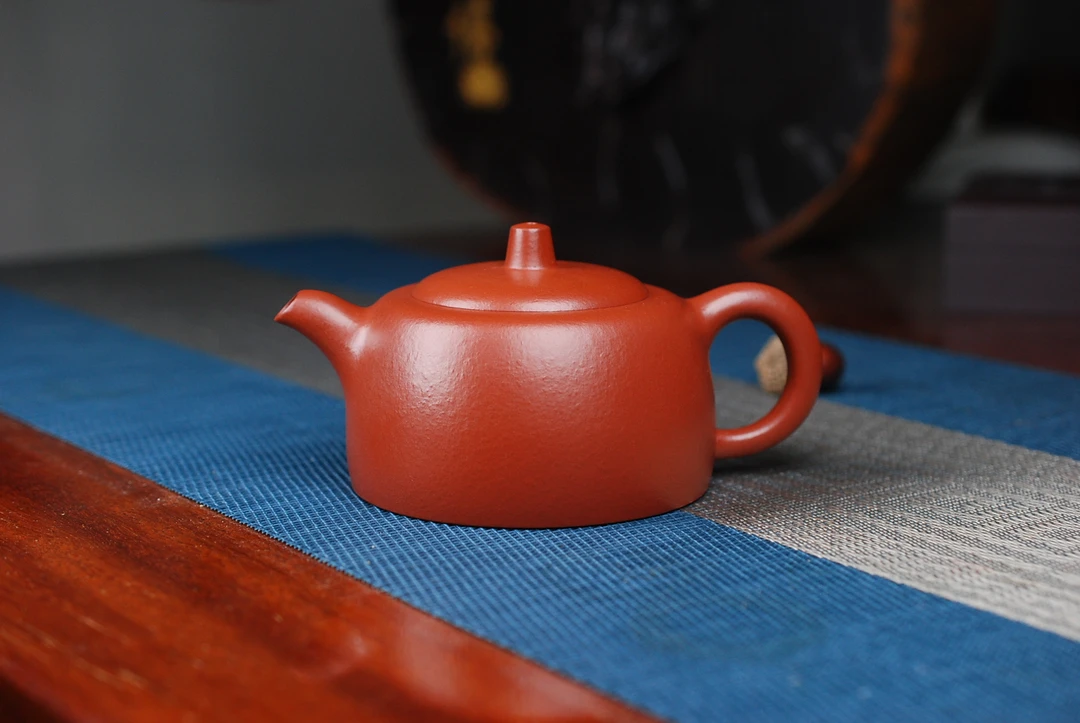 馨悦茗壶 曼生井栏朱泥230毫升 高端精品宜兴紫砂壶茶具家用茶壶