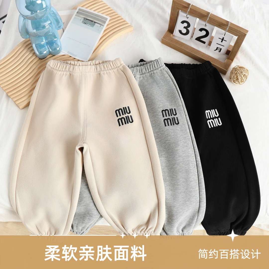 【秋冬单层款】现货潮童休闲针织裤简约修身版型秋冬运动裤80575