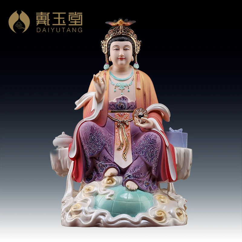 戴玉堂陶瓷12英寸地母娘娘坐像地姥娘娘家用大地之母后土元君摆件