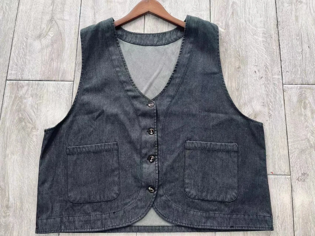 牛仔休闲工装百搭复古马甲