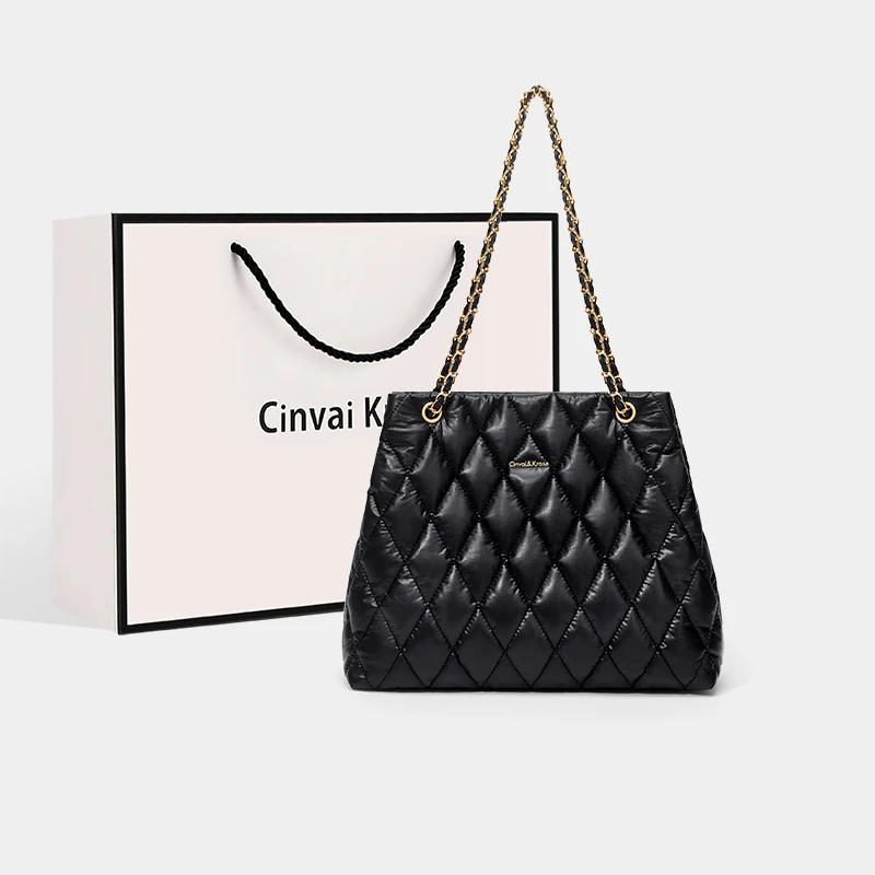【CinvaiKrose旗舰店】托特包包女款2025新款通勤大容量单肩斜挎包