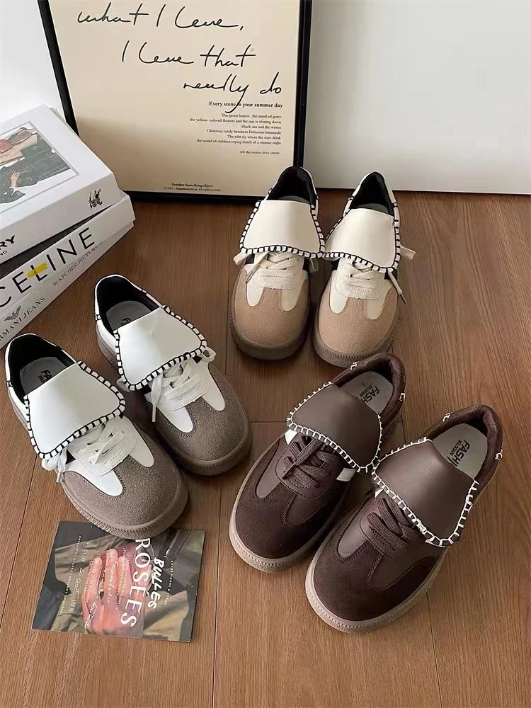 炸街德训鞋子女2023新款爆款ins潮百搭小众小白鞋高级感