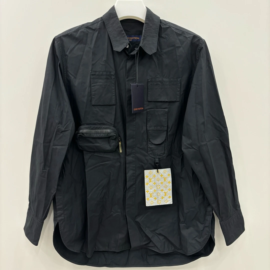 99新/LOUIS VUITTON 路易威登/多口袋挂牌长袖衬衫/尺码S/6083
