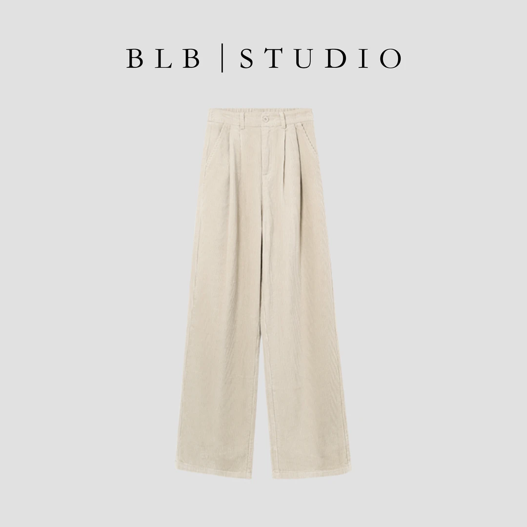 【BLB•板老板】 2024秋季新款灯芯绒高级感裤子女  1444