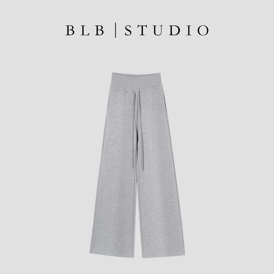 【BLB•板老板】显高显瘦直筒遮肉高腰阔腿裤女   1480