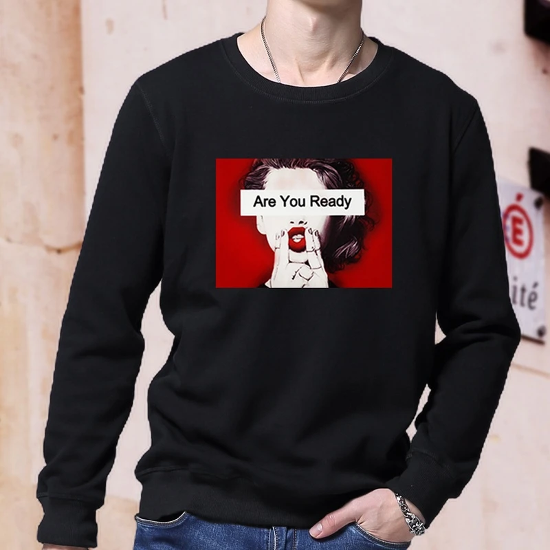 重磅秋冬季欧美高街嘻哈卫衣男加厚棉圆领套头长袖运动上衣服外套