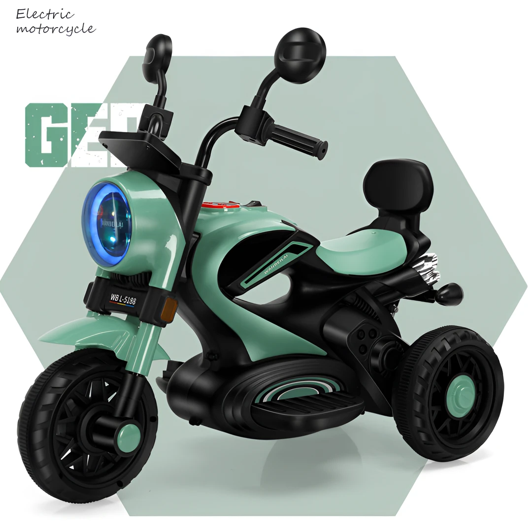 【万贝莱二代旗舰款】1-6岁大号大哈雷充电儿童摩托车电动三轮童车